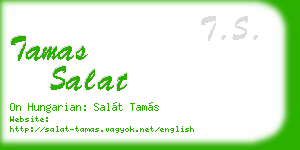 tamas salat business card