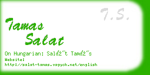 tamas salat business card